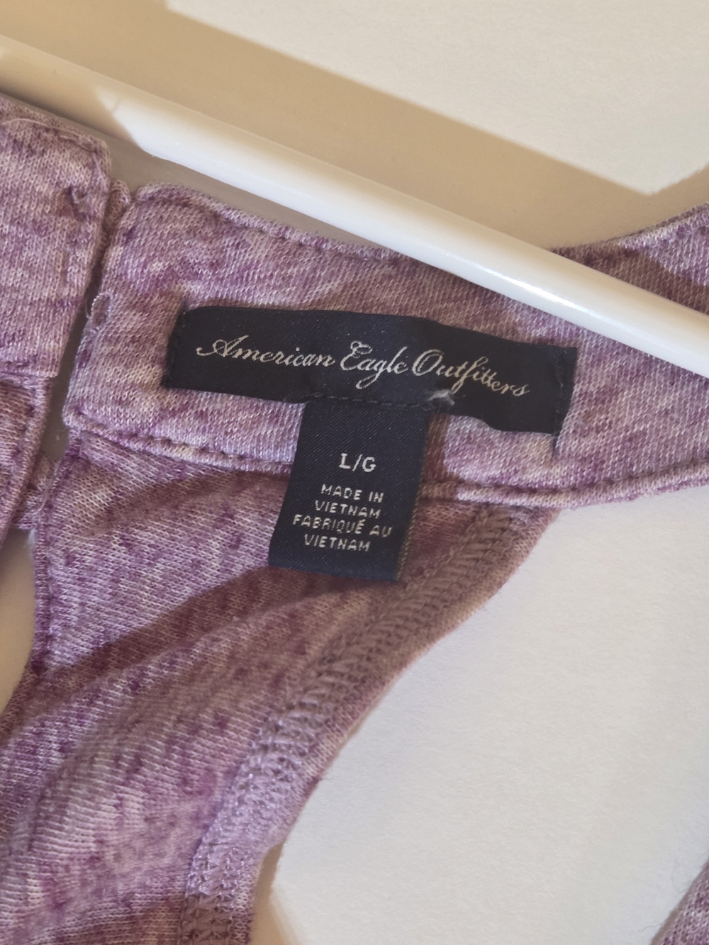 Heathered Purple Racerback Tank Top - Picture 5 of 7